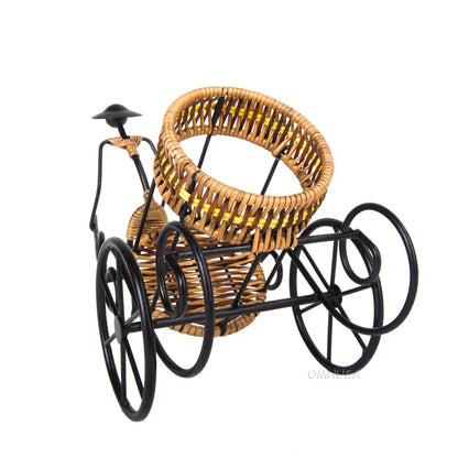 Asian Style Rickshaw Puller Wine Holder
