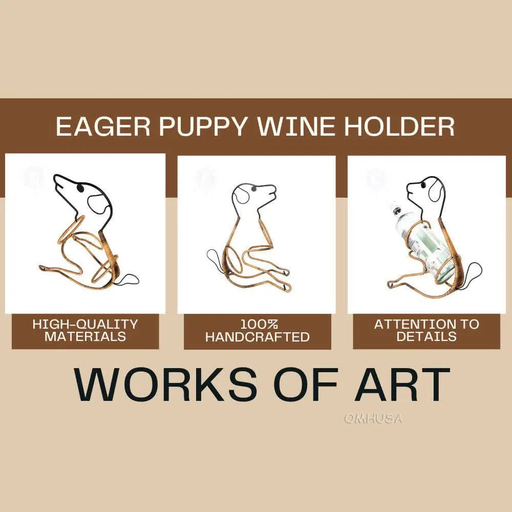 Eager Puppy Wine Holder