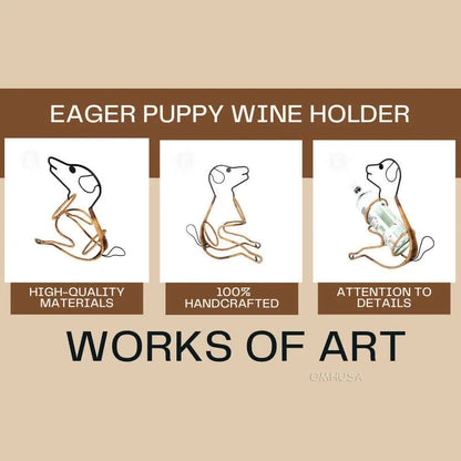 Eager Puppy Wine Holder