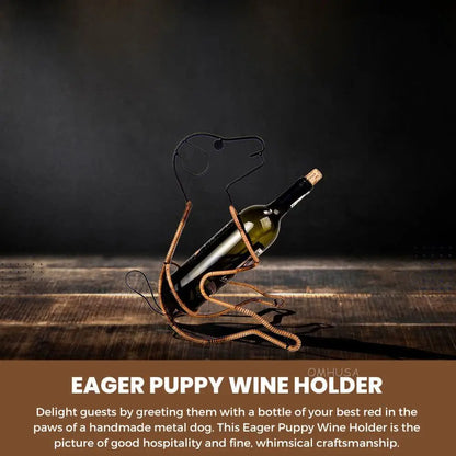 Eager Puppy Wine Holder
