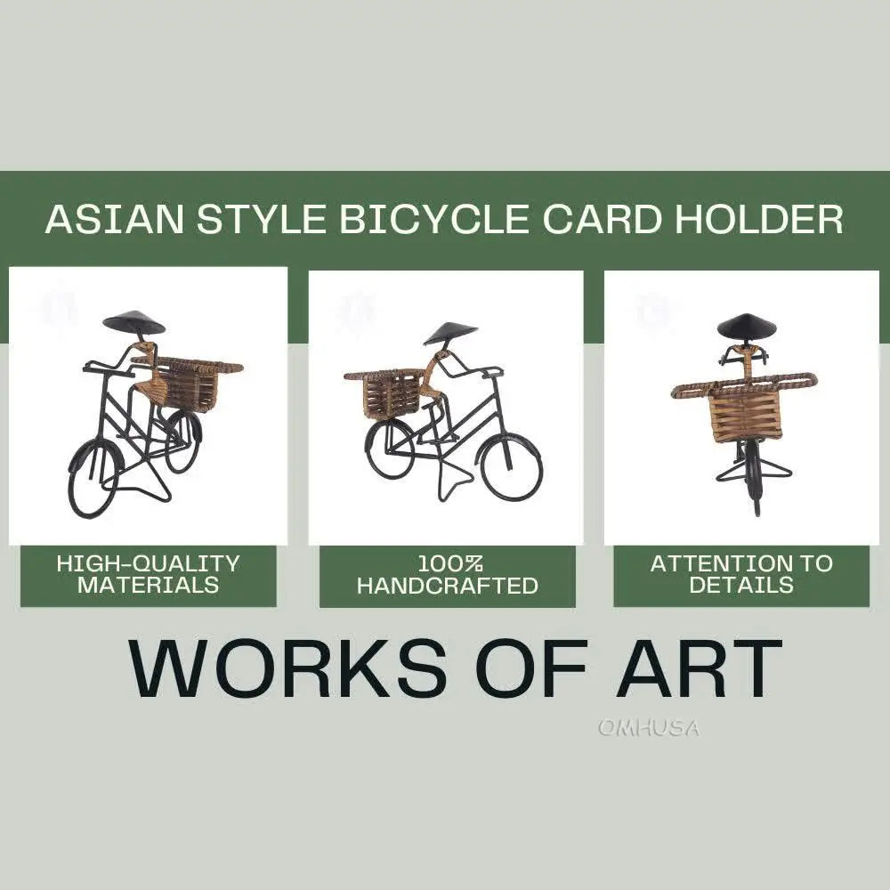 Asian Style Bicycle Card Holder