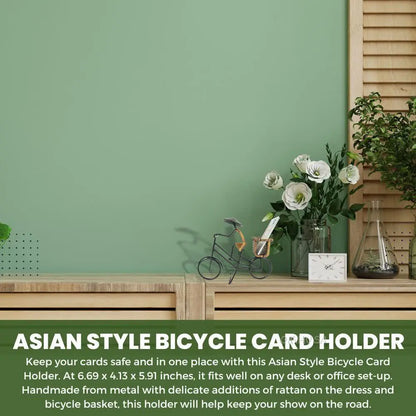 Asian Style Bicycle Card Holder