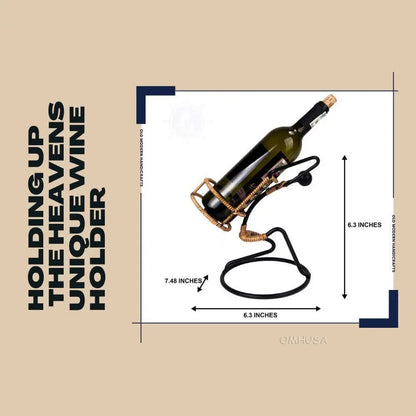 Holding Up the Heavens Unique Wine Holder