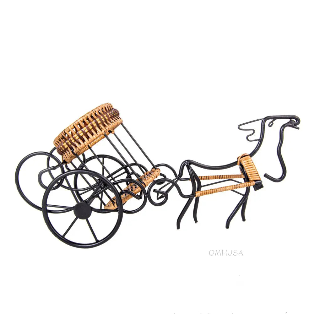 Moose-Drawn Sleigh Ride Wine Holder