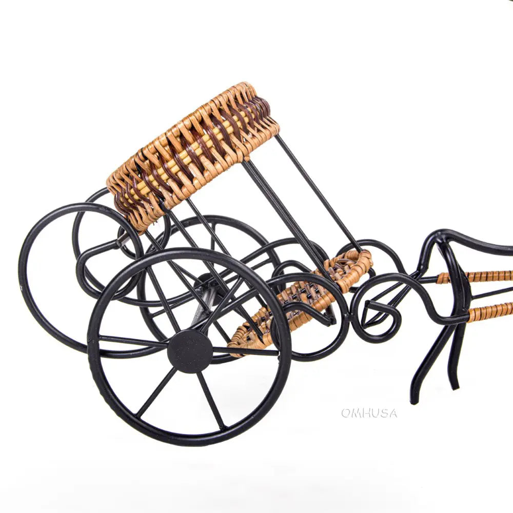 Moose-Drawn Sleigh Ride Wine Holder