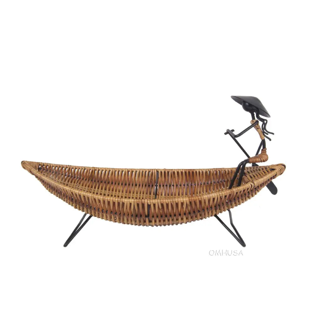 Asian Style Tranquility Boat Basket