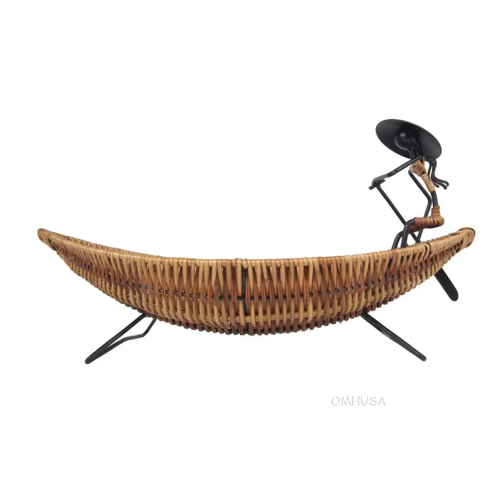 Asian Style Tranquility Boat Basket