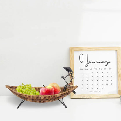 Asian Style Tranquility Boat Basket