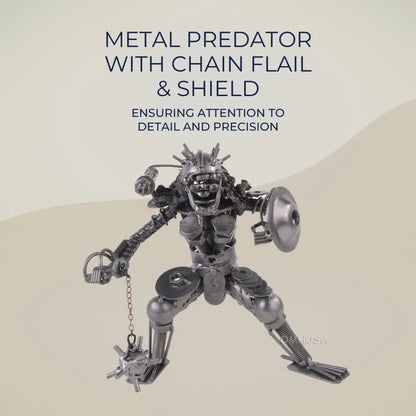 Metal Predator with Chain Flail & Shield