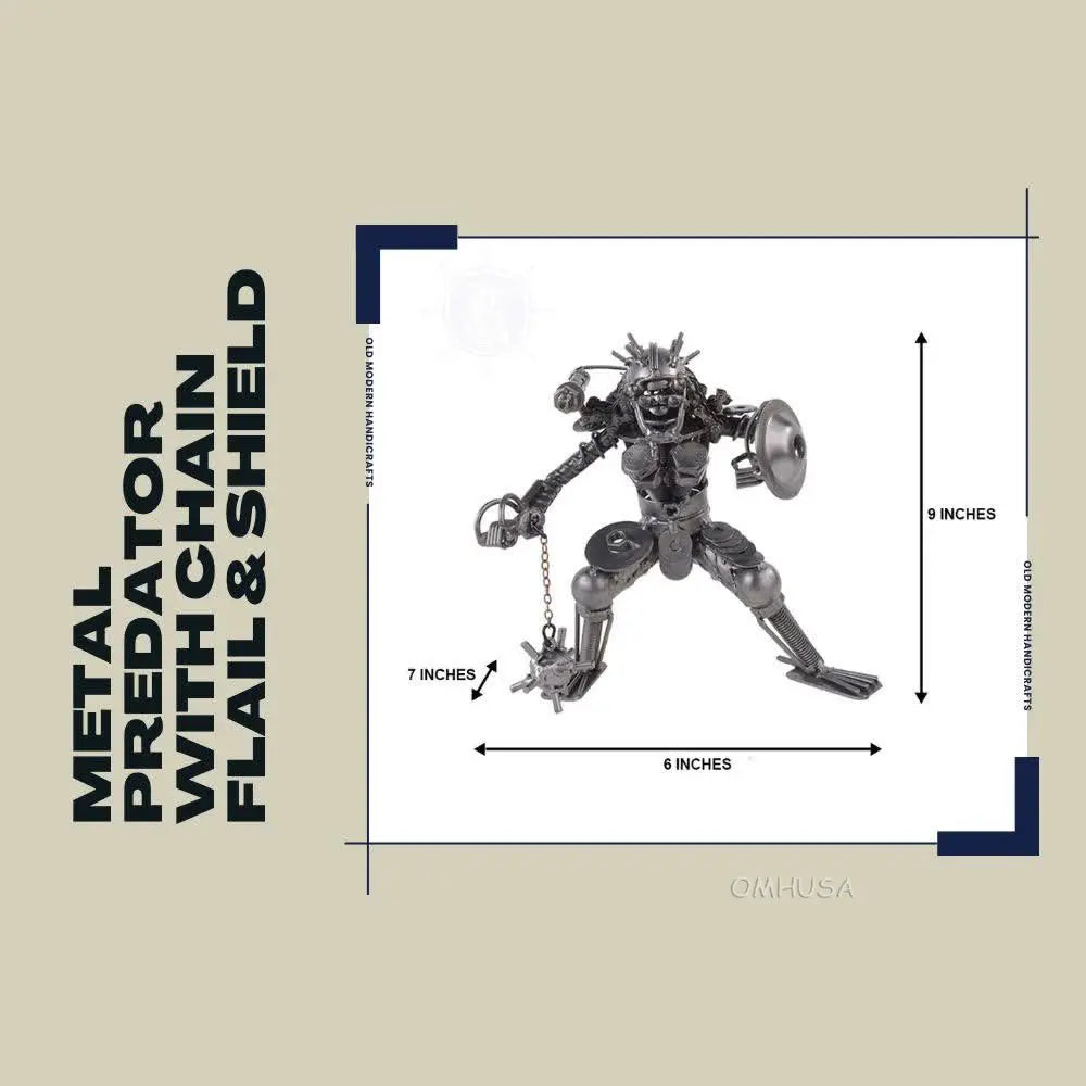 Metal Predator with Chain Flail & Shield