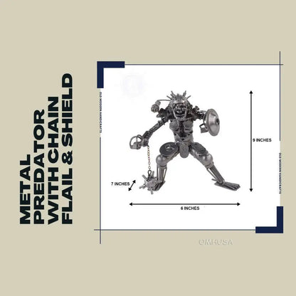 Metal Predator with Chain Flail & Shield