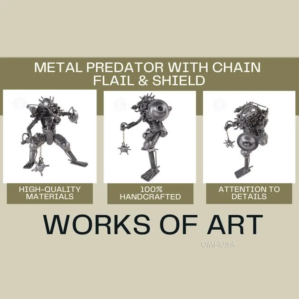 Metal Predator with Chain Flail & Shield