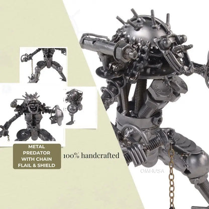 Metal Predator with Chain Flail & Shield