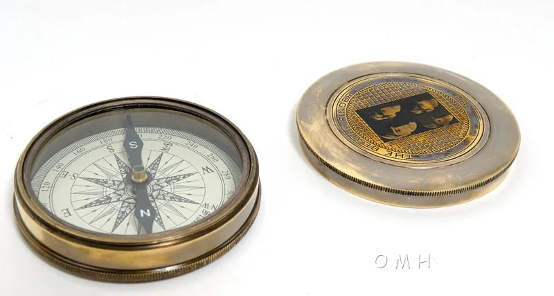 Beetles Compass w leather case – Captain Heritage
