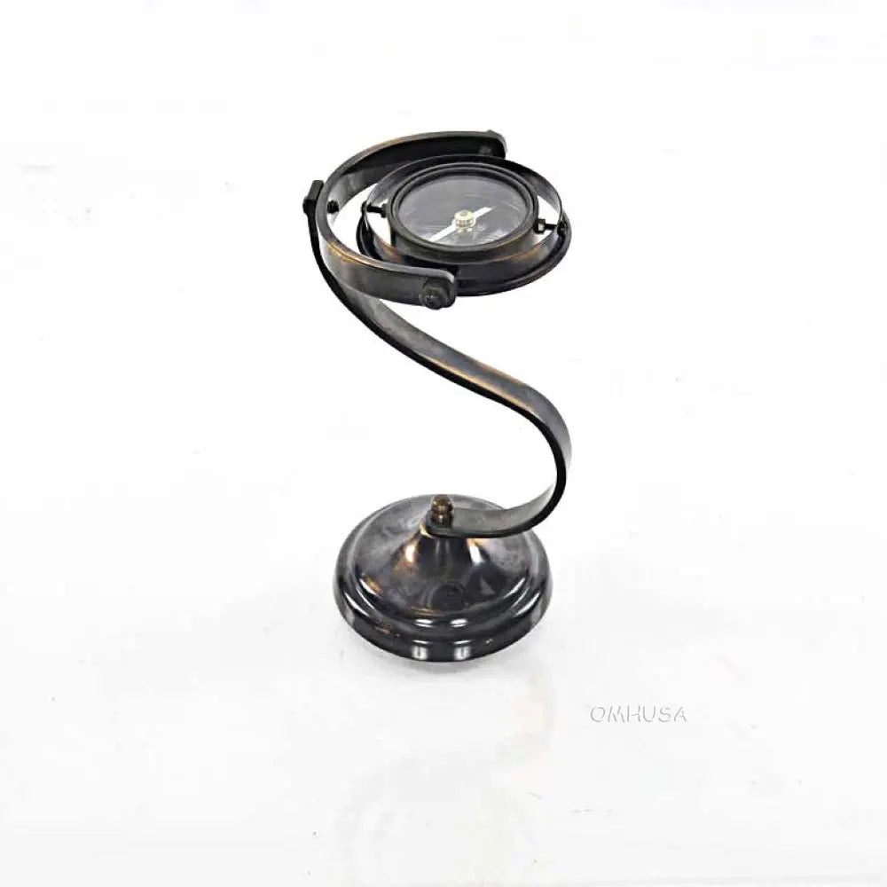 Gimbaled Compass on brass stand
