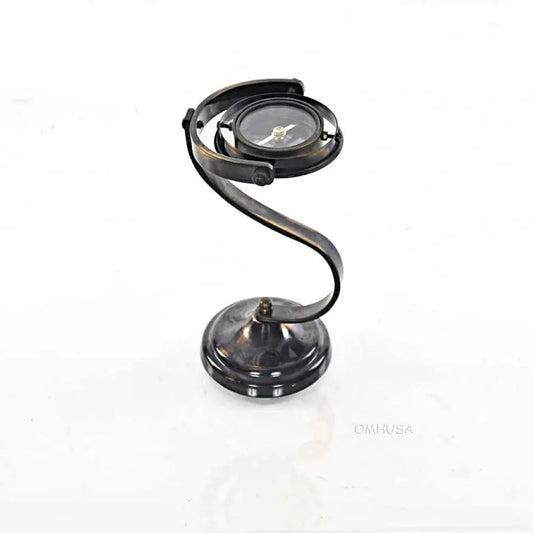 Gimbaled Compass on brass stand