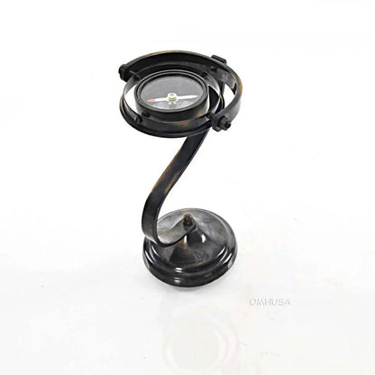 Gimbaled Compass on brass stand