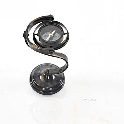 Gimbaled Compass on brass stand