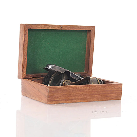 Folding Monocular in wood box