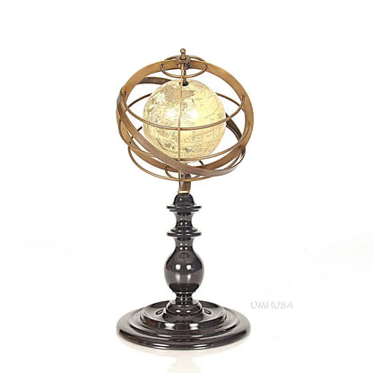 Globe en anneaux de laiton