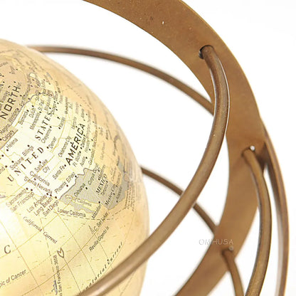 Globe en anneaux de laiton