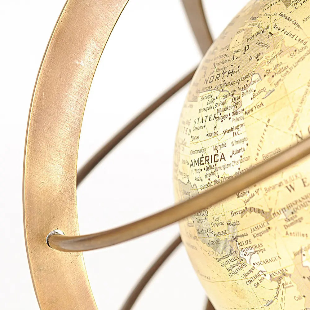 Globe en anneaux de laiton