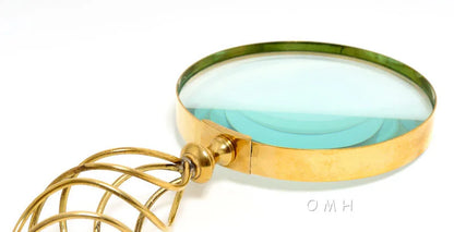Magnifier in wood box- 5 inches