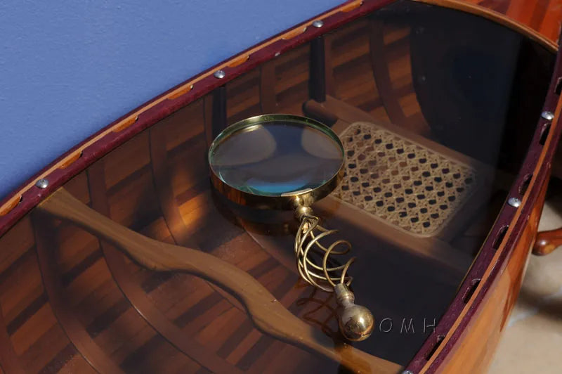 Magnifier in wood box- 5 inches