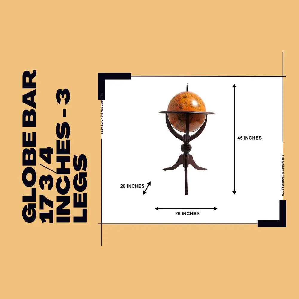 Globe bar 17 3/4 inches - 3 legs
