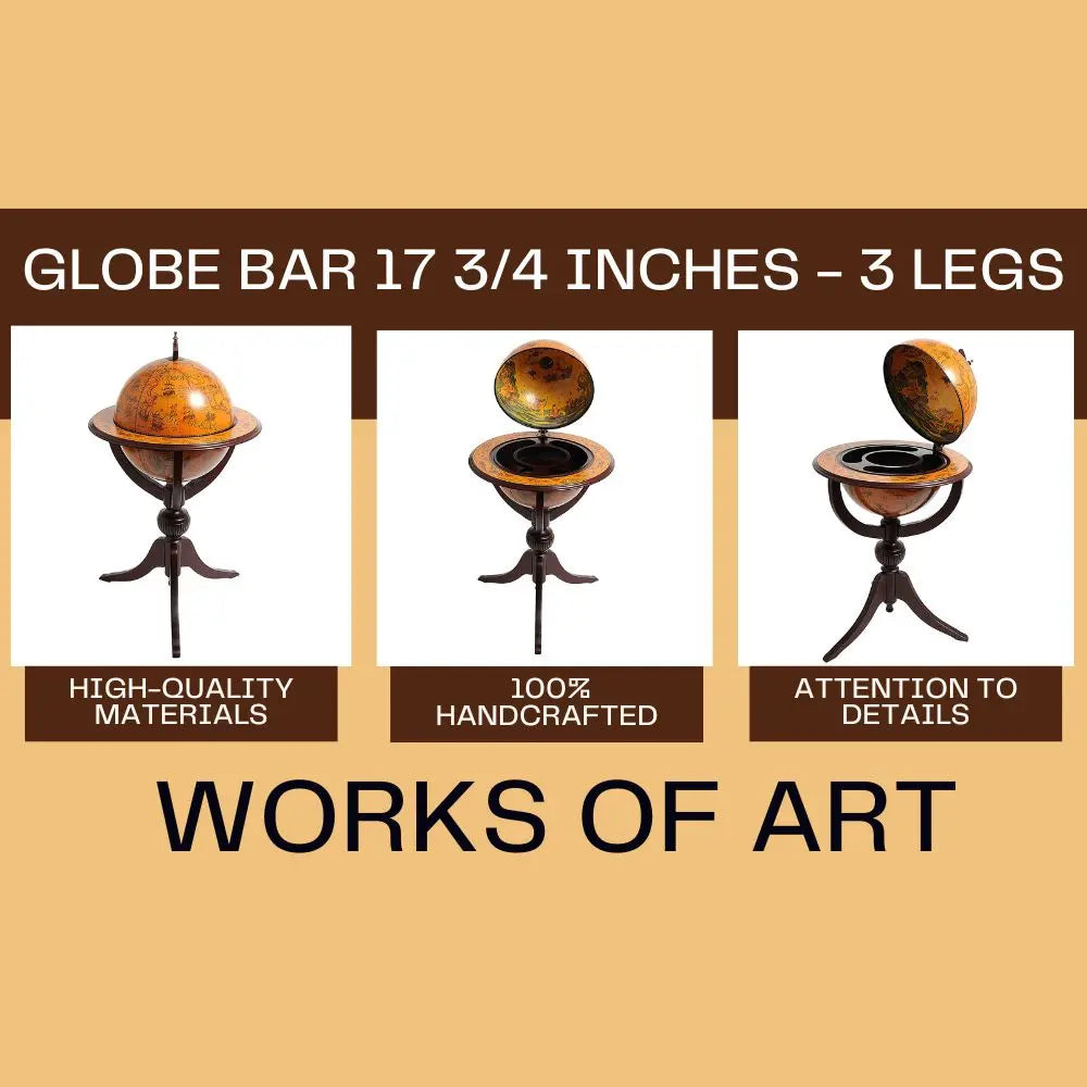 Globe bar 17 3/4 inches - 3 legs