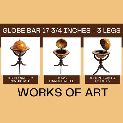 Globe bar 17 3/4 inches - 3 legs