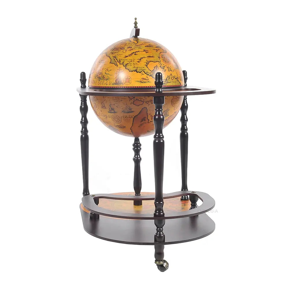 Globe drink trolley 16.5 inches - Red