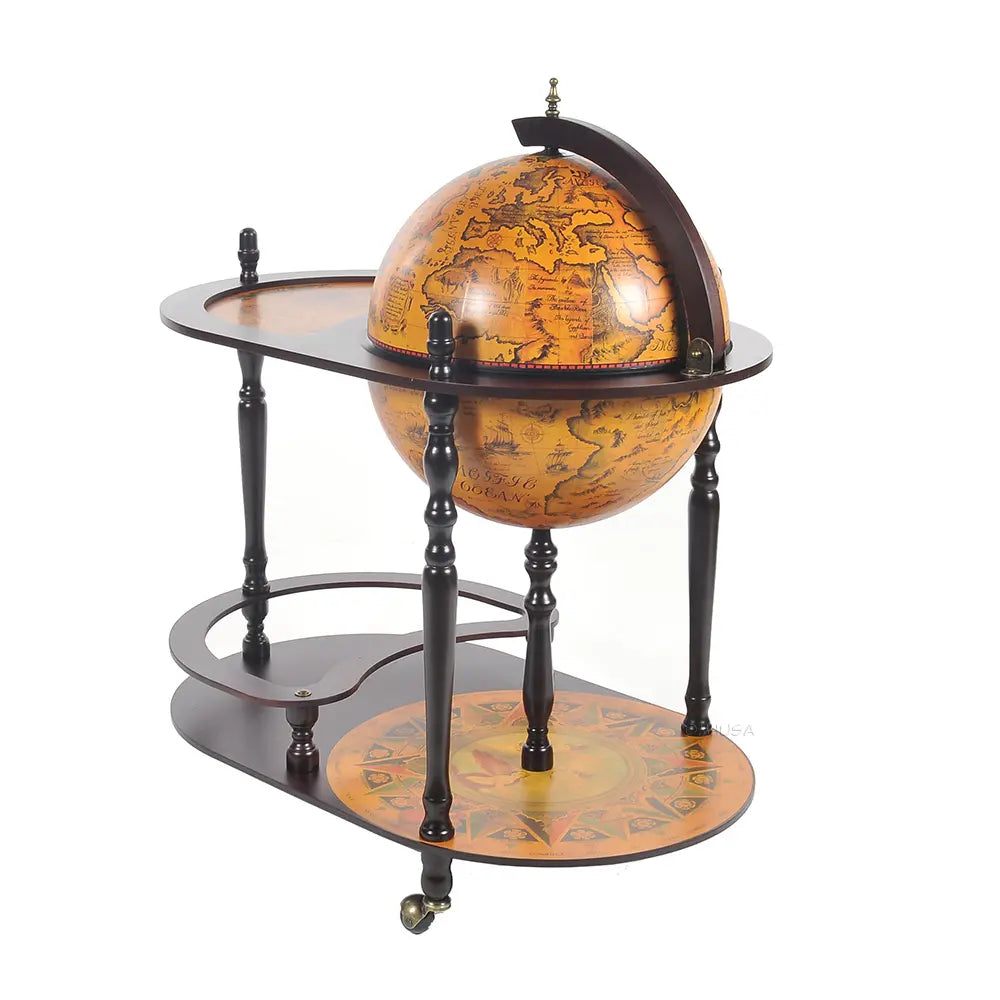 Globe drink trolley 16.5 inches - Red