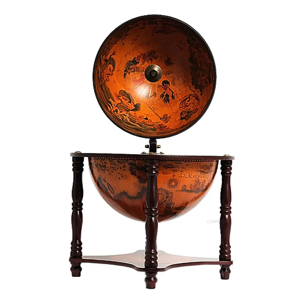 Bar globe 33 cm - 4 pieds - rouge