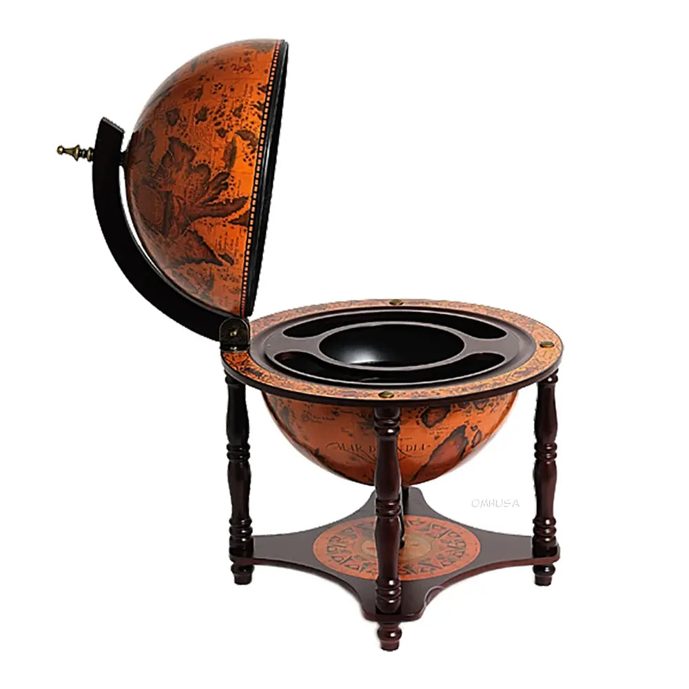 Bar globe 33 cm - 4 pieds - rouge