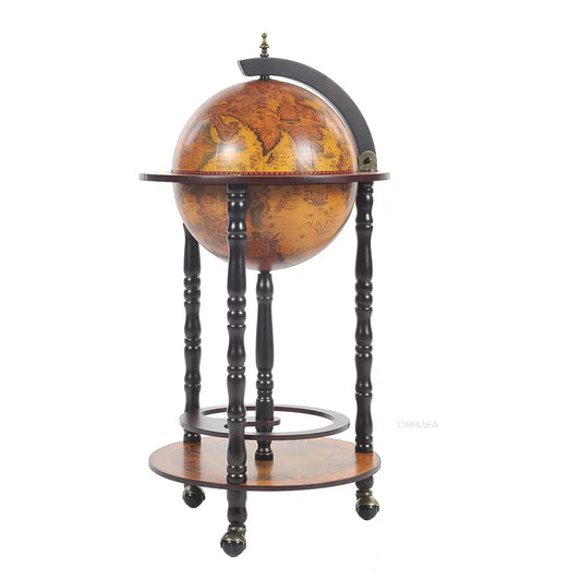 Globe Bar Masası 330mm 4 Ayaklı Sehpa - Kırmızı