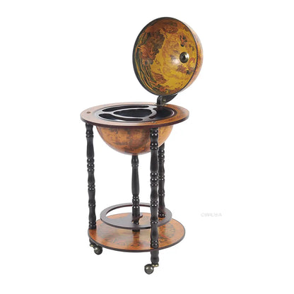 Globe Bar Table 330mm 4 Legs Stand - Red