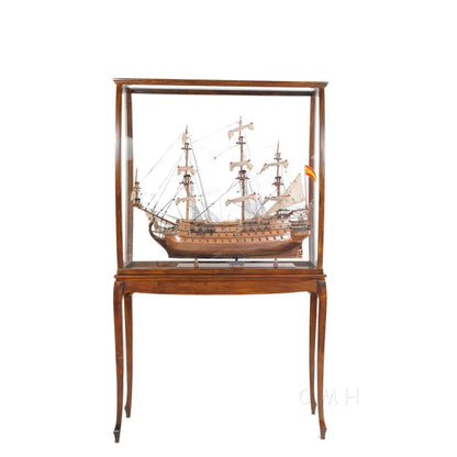 Floor Display Case- Classic Light Brown