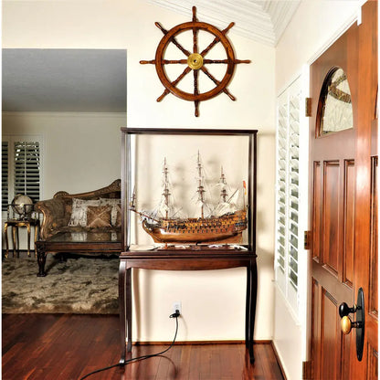 Floor Display Case- Classic Light Brown