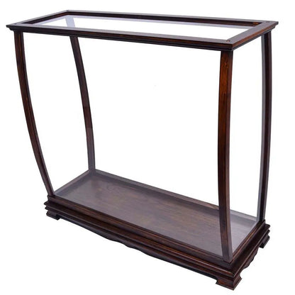 Table Top Display Case Classic Brown