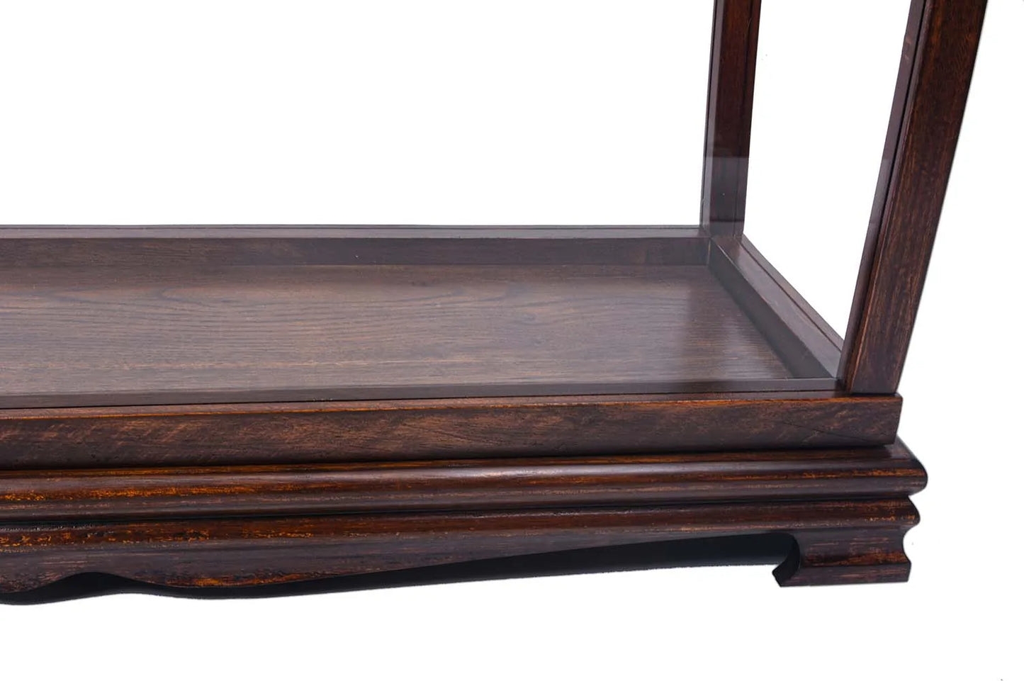 Display Case for Midsize Tall Ship Classic Brown