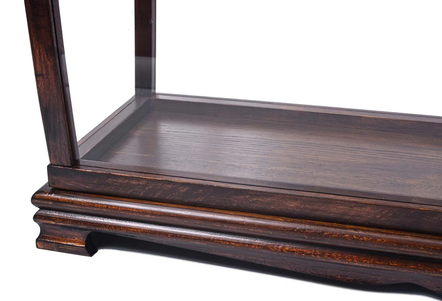 Display Case for Midsize Tall Ship Classic Brown