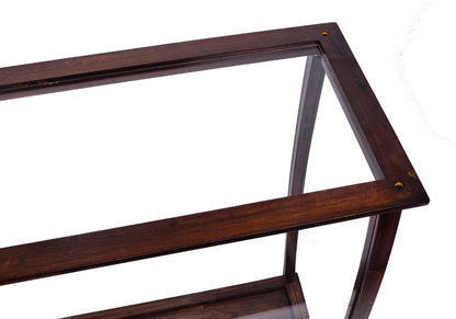 Display Case for Midsize Tall Ship Classic Brown