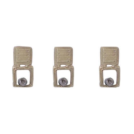 Square metal side window and attached metal cannon medium