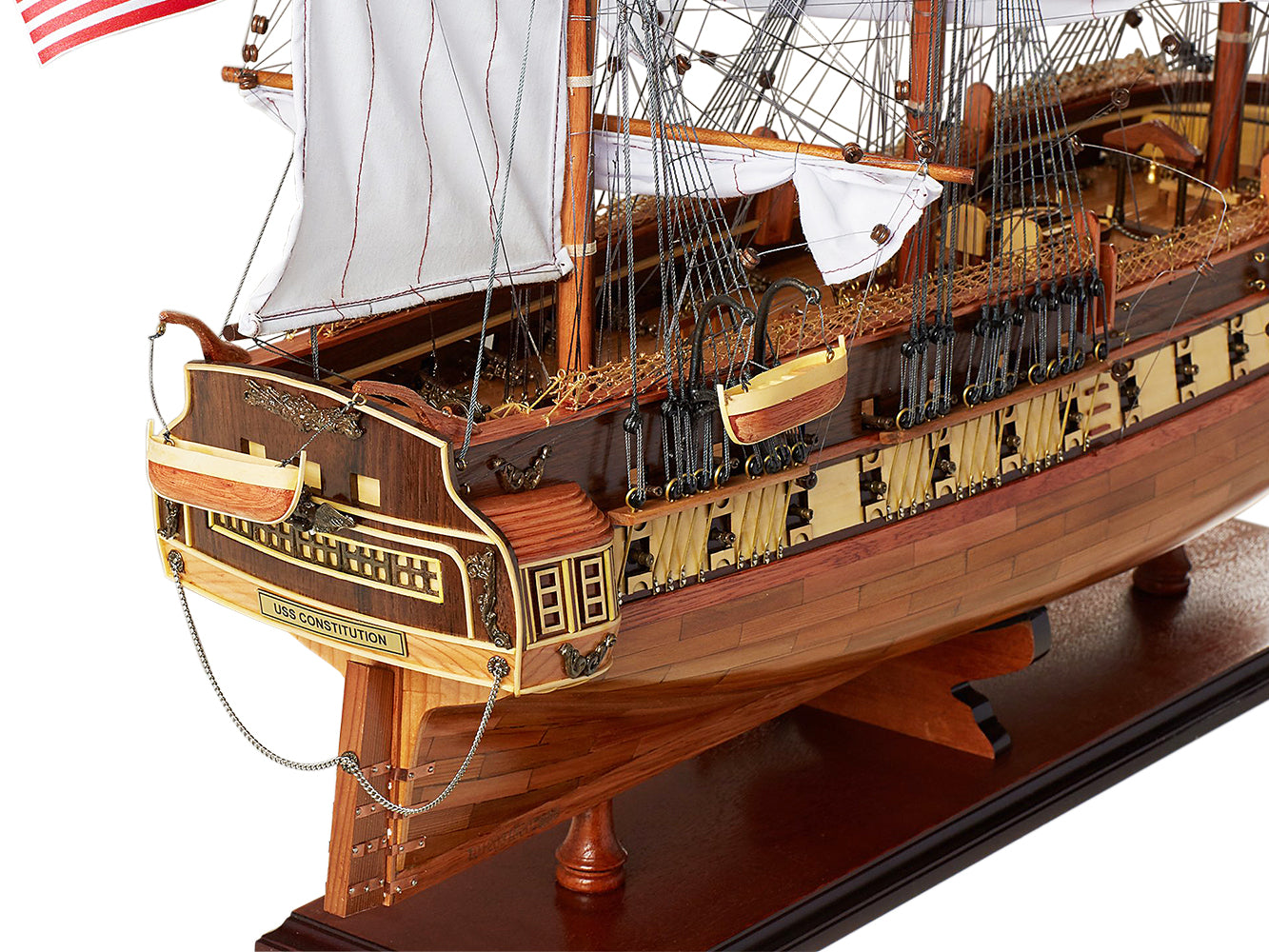 Ultimate USS Constitution Combo: A Model Ship and Classic Hat