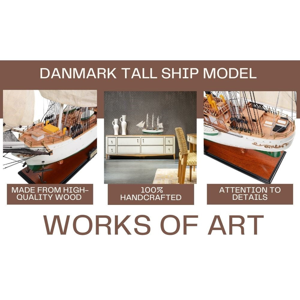 Danmark Yelkenli Gemi Modeli Admiral Hattı