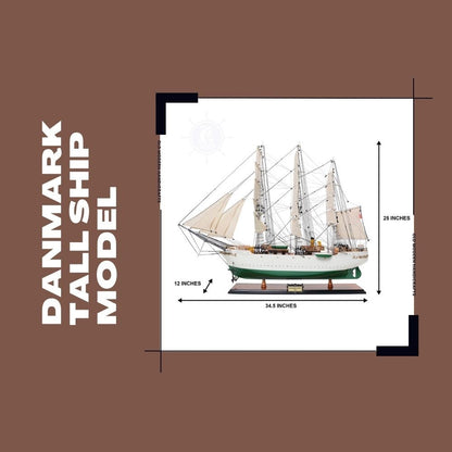 Danmark Yelkenli Gemi Modeli Admiral Hattı