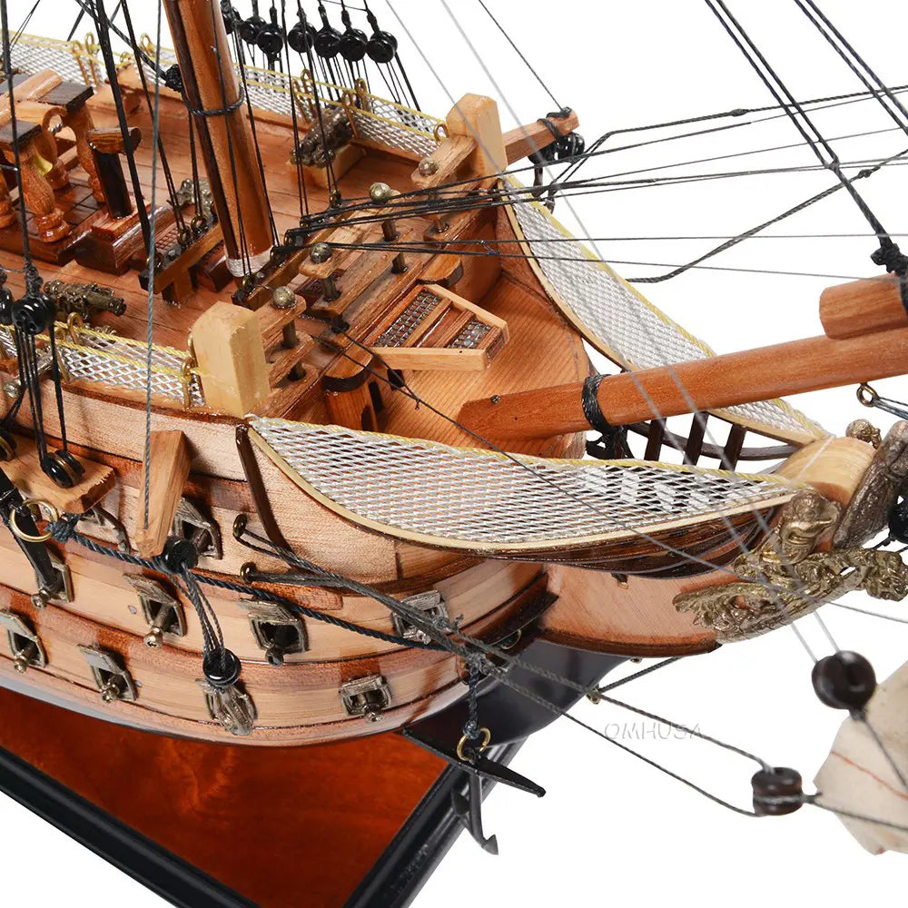 HMS Victory Midsize With Display Case Front Open