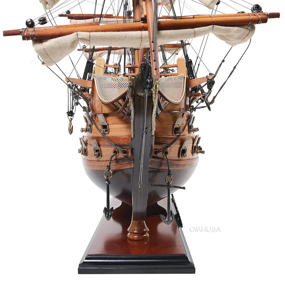 HMS Victory Midsize With Display Case Front Open