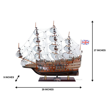 Sovereign of the Seas Medium Downwind Full Sails Limited Edition Only 100 Produced Admiral Line